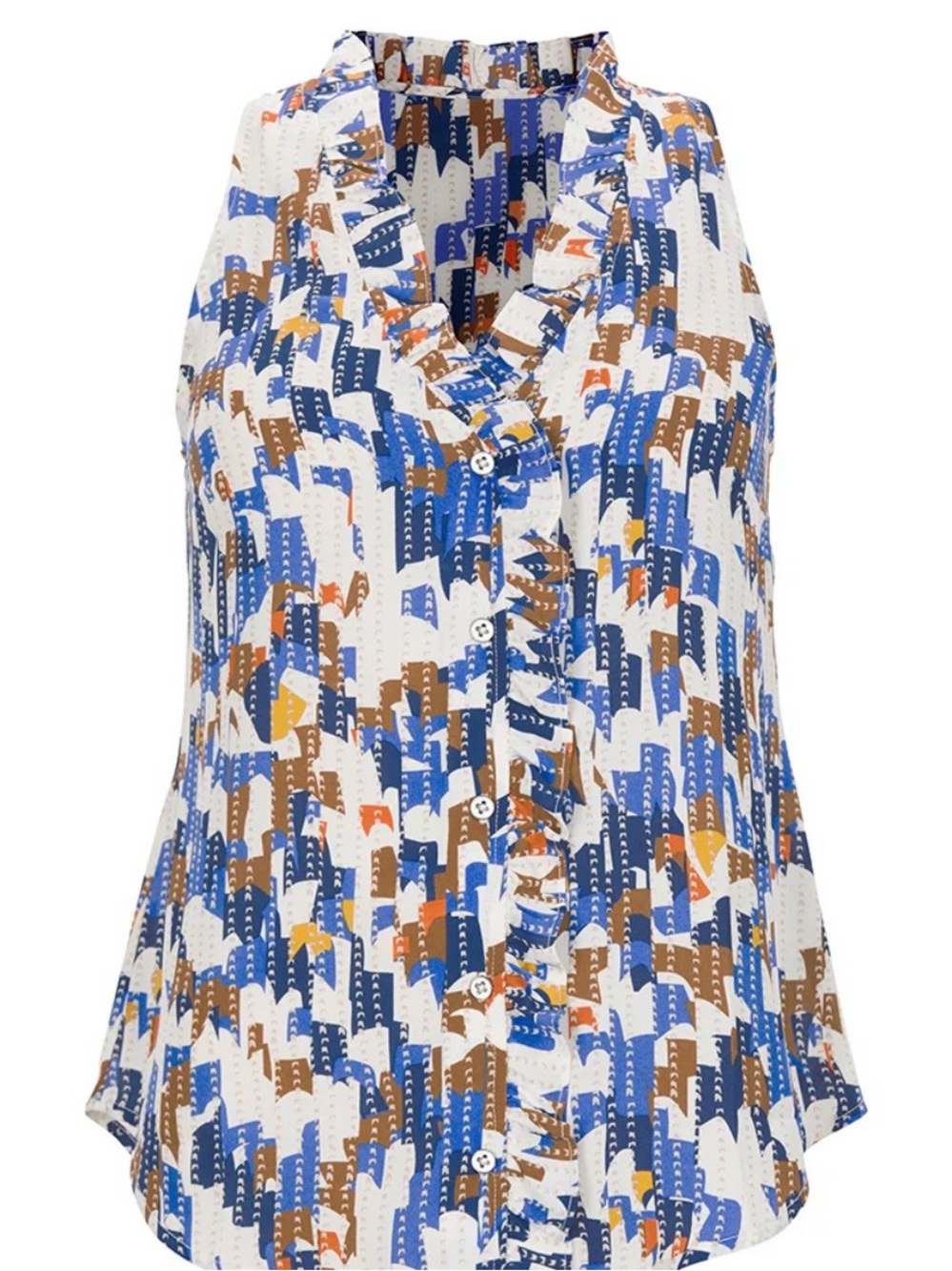 CAbi Style 6106 Sleeveless Jigsaw Blouse Spring 2022